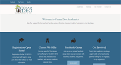 Desktop Screenshot of coramdeohomeschool.org