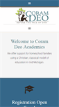 Mobile Screenshot of coramdeohomeschool.org