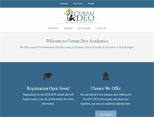 Tablet Screenshot of coramdeohomeschool.org
